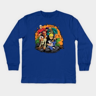 Retro Jonny Quest Kids Long Sleeve T-Shirt